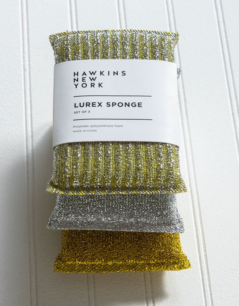 Hawkins NY Lurex Scrub Sponges Set of 3