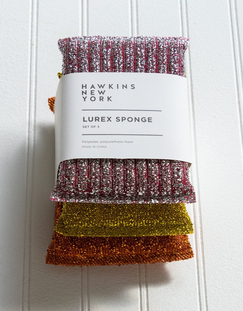 Hawkins NY Lurex Scrub Sponges Set of 3