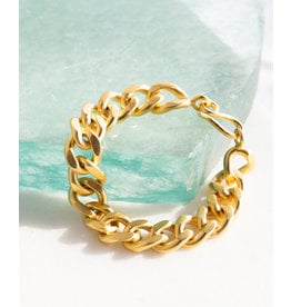 Jane Diaz Heavy Cuban Chain Bracelet