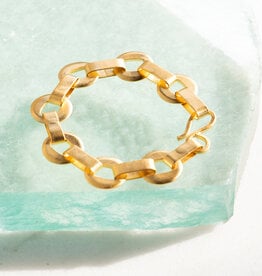Jane Diaz Cut Out Disk Chain Bracelet