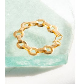 Jane Diaz Cut Out Disk Chain Bracelet