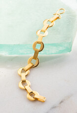 Jane Diaz Cut Out Disk Chain Bracelet