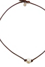 The Birch Store Single White Pearl Necklace