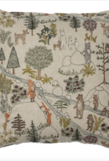 Coral & Tusk Embroidered Pillow 20x20 Forest Fun