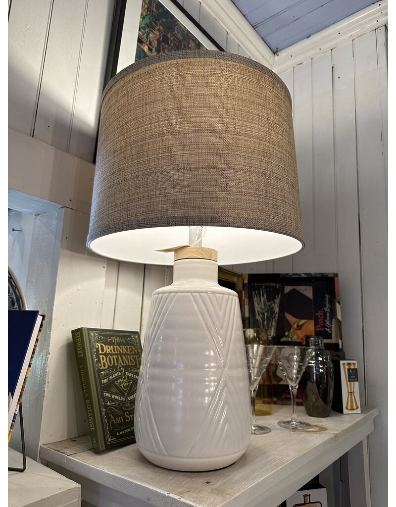 The Birch Store Farmhouse White Ceramic Lamp