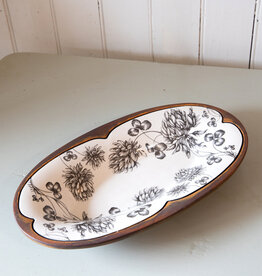 The Birch Store Earthenware Clover Pattern Oblong Serving Dish