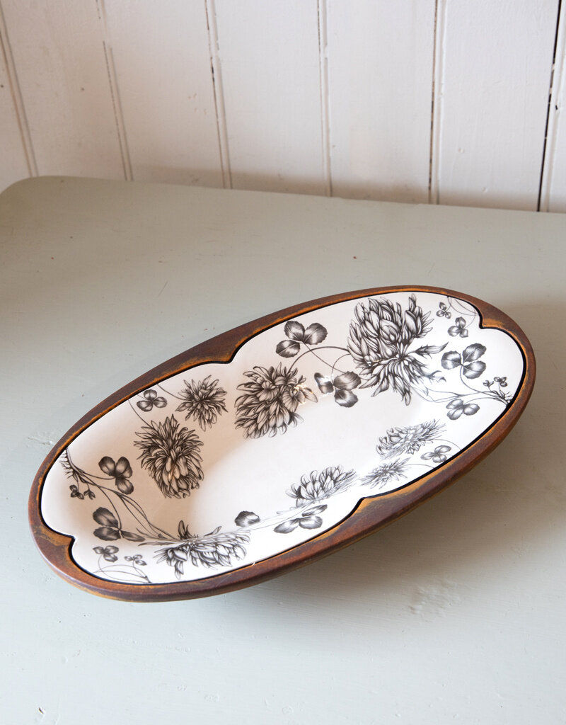 The Birch Store LZ Oblong Serving Dish Clover Brown