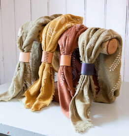 The Birch Store Raw Silk Bandana with Cuff