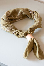 The Birch Store Raw Silk Bandana with Cuff