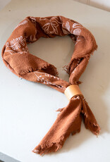 The Birch Store Raw Silk Bandana with Cuff