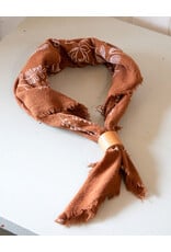 The Birch Store Raw Silk Bandana with Cuff