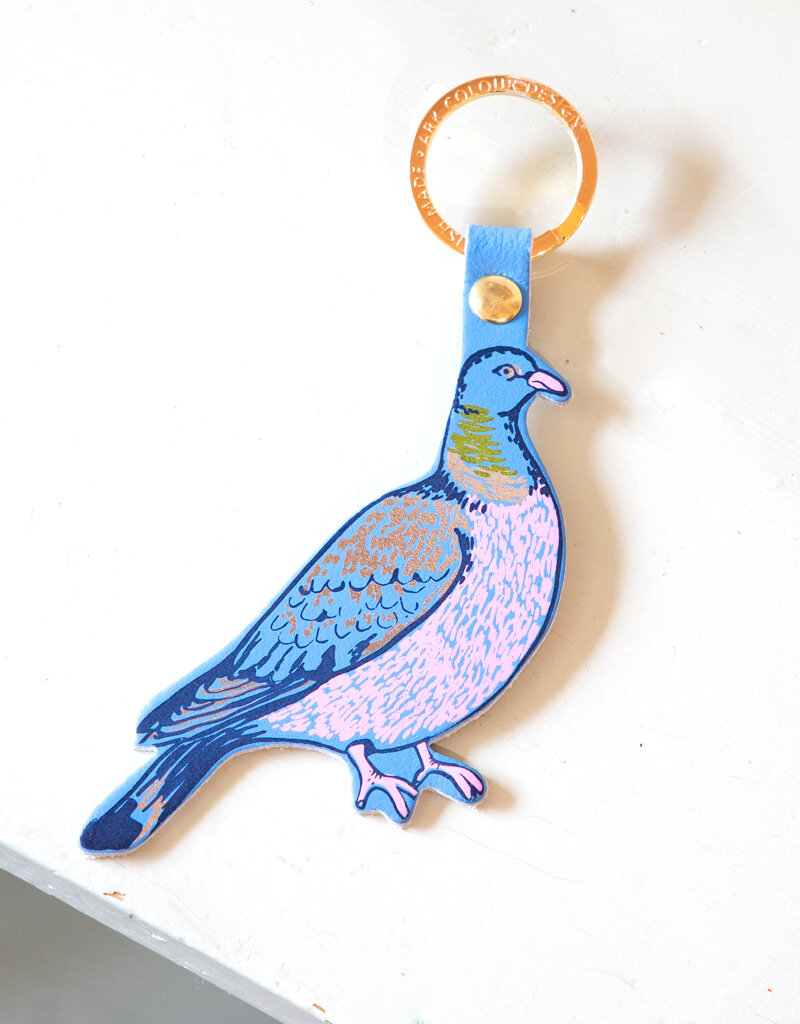 The Birch Store ACD Key Fob Feral Pigeon