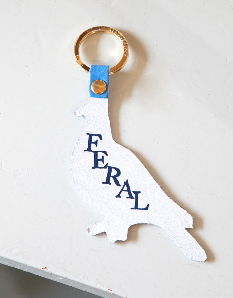 The Birch Store ACD Key Fob Feral Pigeon
