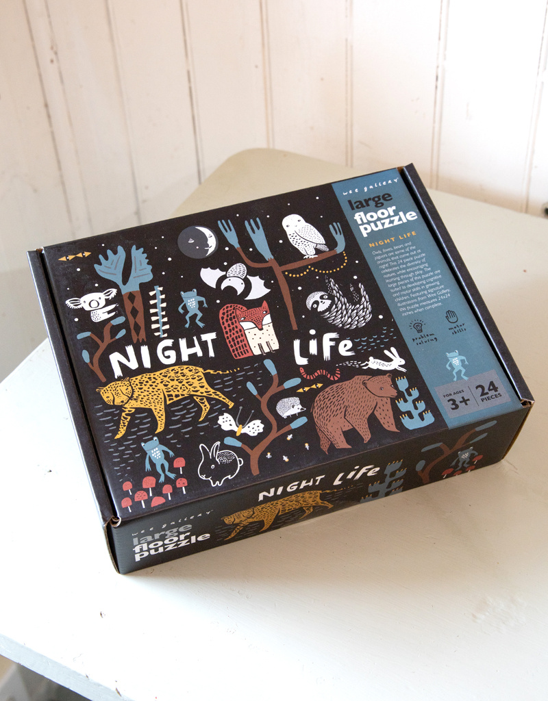Wee Gallery Animal Night Life Floor Puzzle