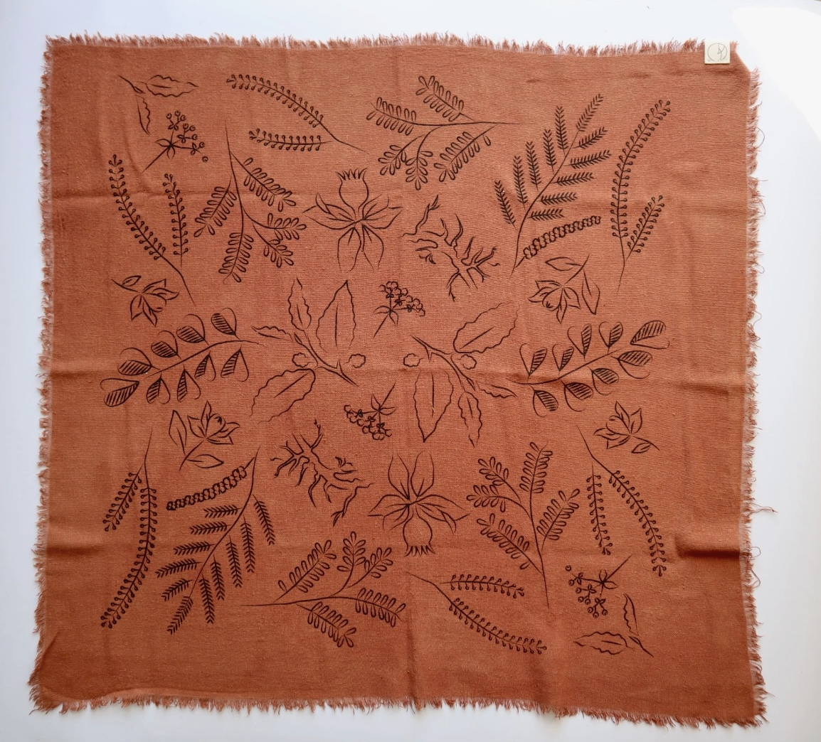 The Birch Store Raw Silk Bandana with Cuff