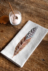 Coral & Tusk Fowl Feather Dinner Napkin