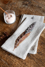 Coral & Tusk Fowl Feather Dinner Napkin