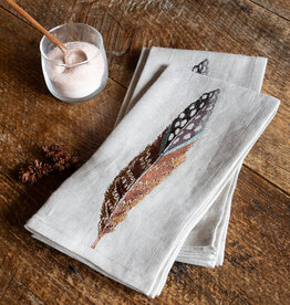 Coral & Tusk Fowl Feather Dinner Napkin