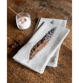 Coral & Tusk Fowl Feather Dinner Napkin