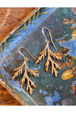 The Birch Store Copper tone Cedar Branch Earrings
