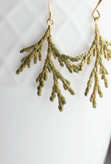 The Birch Store Copper tone Cedar Branch Earrings