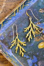 The Birch Store Copper tone Cedar Branch Earrings