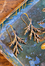 The Birch Store Copper tone Cedar Branch Earrings