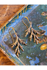 The Birch Store Copper tone Cedar Branch Earrings