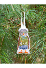 Coral & Tusk Rocking Owl Ornament