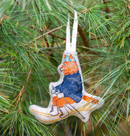 Coral & Tusk Downhill Fox Ornament