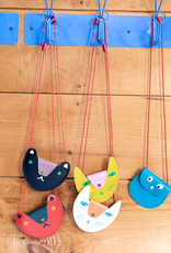 The Birch Store Cat Leather Pocket Purse