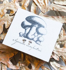 The Birch Store Silver Mushroom  Post Earrings