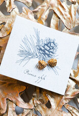 The Birch Store Gold Pine Cone Stud Earrings