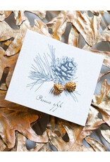 The Birch Store Gold Pine Cone Stud Earrings