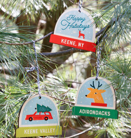 The Birch Store Wooden "Snow Globe" Ornament