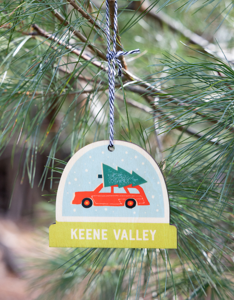 The Birch Store Wooden "Snow Globe" Ornament
