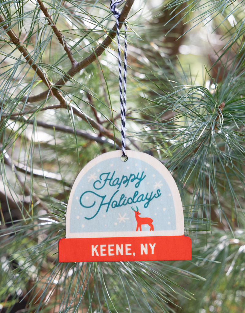 The Birch Store Wooden "Snow Globe" Ornament