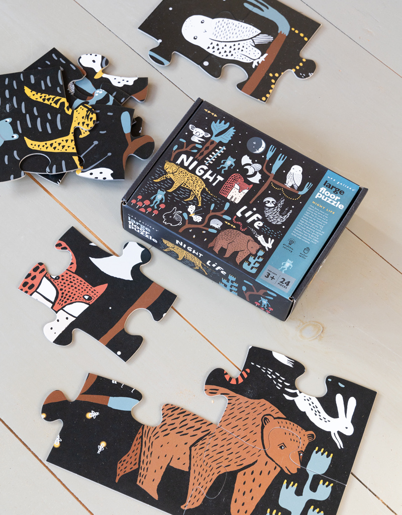 Wee Gallery Animal Night Life Floor Puzzle