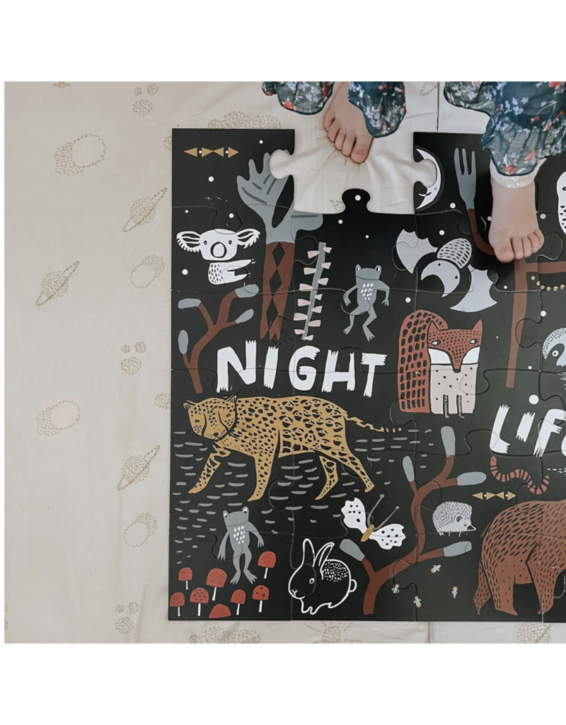 Wee Gallery Animal Night Life Floor Puzzle