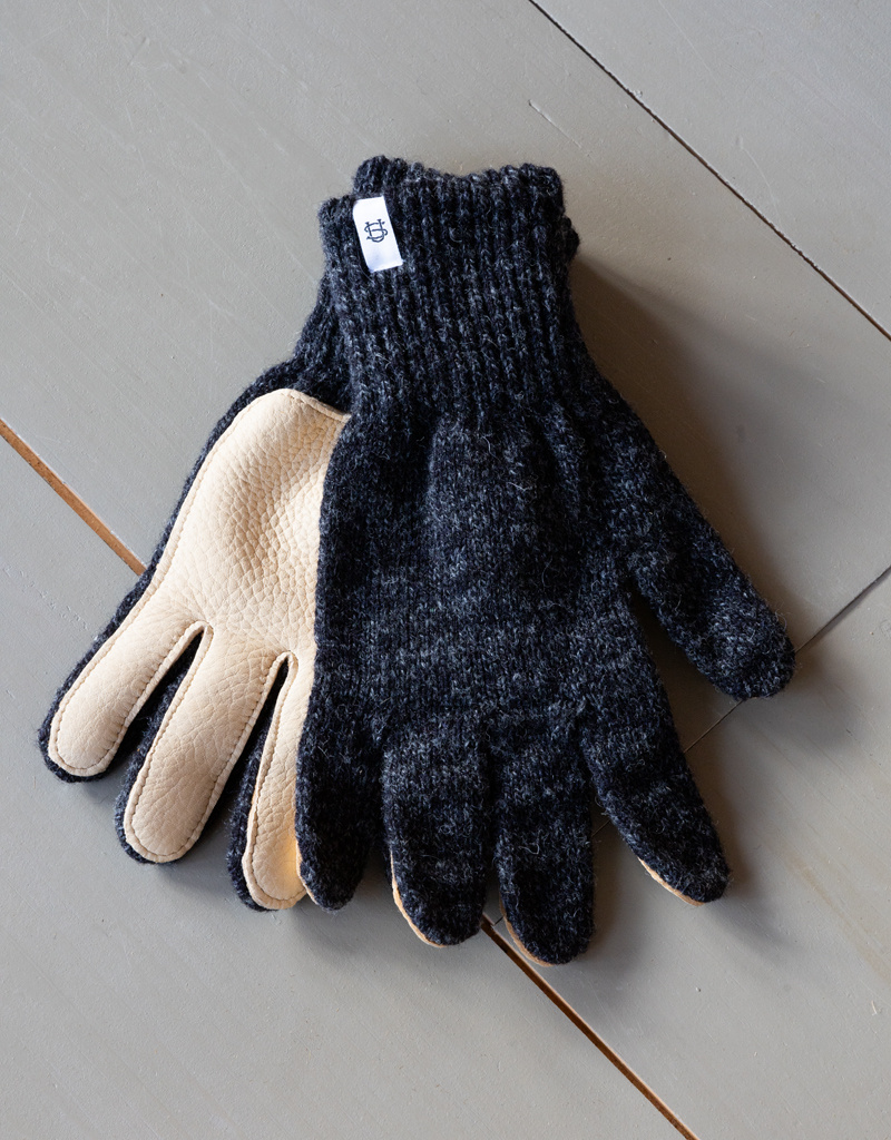 Upstate Stock Ragg Wool Glove w/Natural Leather