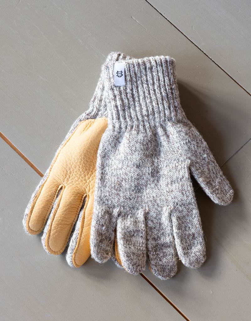 Upstate Stock Ragg Wool Glove w/Natural Leather