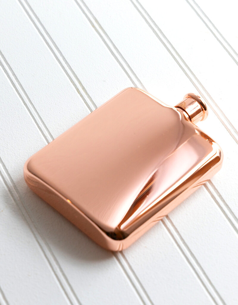 Copper Plated Hip Flask