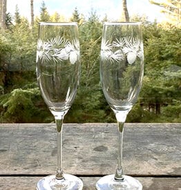 The Birch Store Icy Pine Flute Set of 2