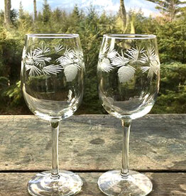 The Birch Store Icy Pine Large Wine Set of 2