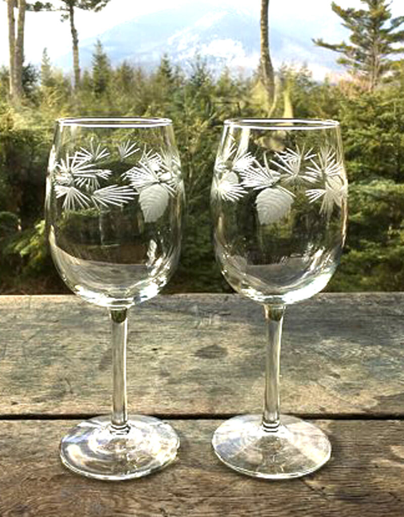 The Birch Store Icy Pine Large Wine Set of 2
