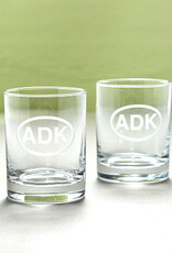 The Birch Store ADK Rocks Drinking Glasses, Set of 2