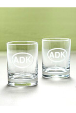 The Birch Store ADK Rocks Drinking Glasses, Set of 2