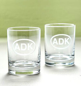 The Birch Store ADK Rocks Drinking Glasses, Set of 2