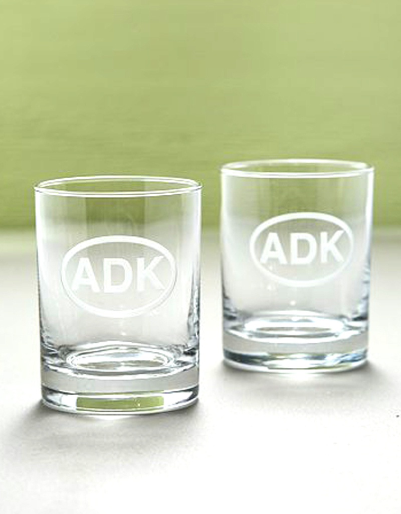 The Birch Store ADK Rocks Drinking Glasses, Set of 2