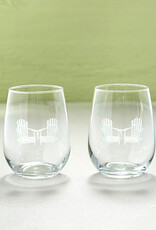 The Birch Store Adirondack Chairs Wine Tumbler, Set of 2